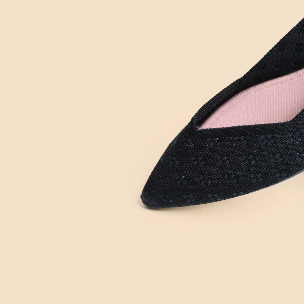 Rothy - Women - The Point - Black Pointed Rothy New Launch shoe designs