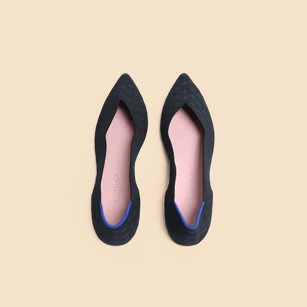 Rothy - Women - The Point - Black Pointed Rothy New Launch innovative shoe styles