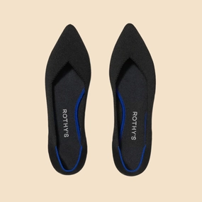 Rothy - Women - The Point - Black Solid Rothy New Launch innovative shoe styles