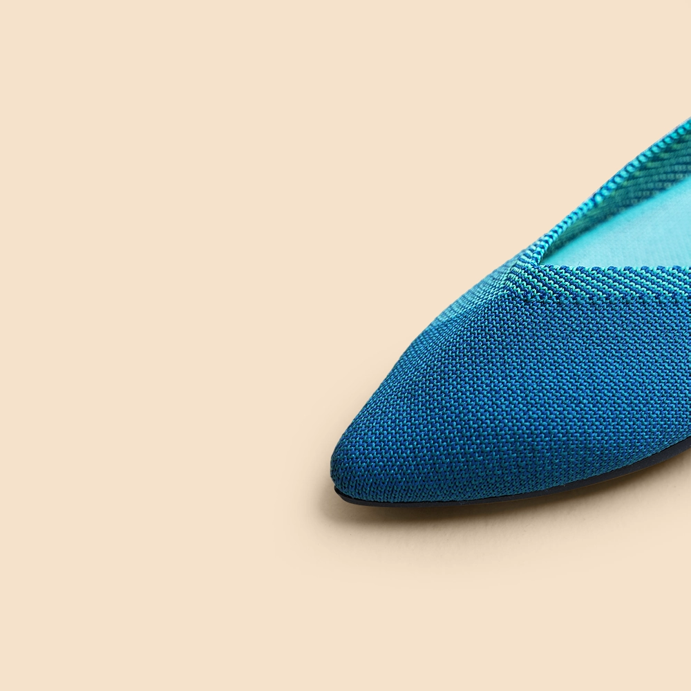 Rothy - Women - The Point -  Blue Jade (Blue Sole) Rothy New Launch shoe designs