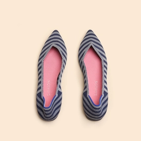 Rothy - Women - The Point - Blue Rothy New Launch innovative shoe styles