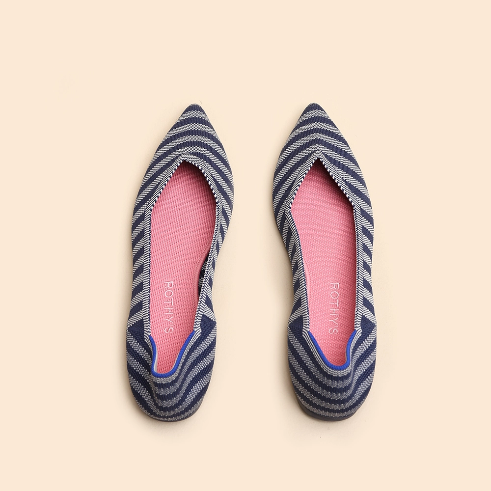 Rothy - Women - The Point - Blue Rothy New Launch innovative shoe styles