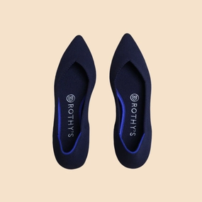 Rothy - Women - The Point - Blue Rothy New Launch innovative shoe styles