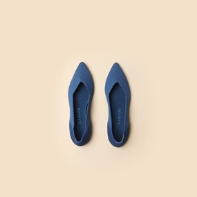 Rothy - Women - The Point - Blue Rothy New Launch innovative shoe styles