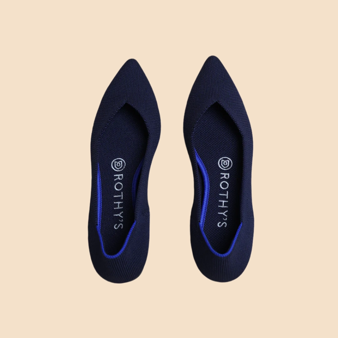 Rothy - Women - The Point - Blue Rothy New Launch innovative shoe styles