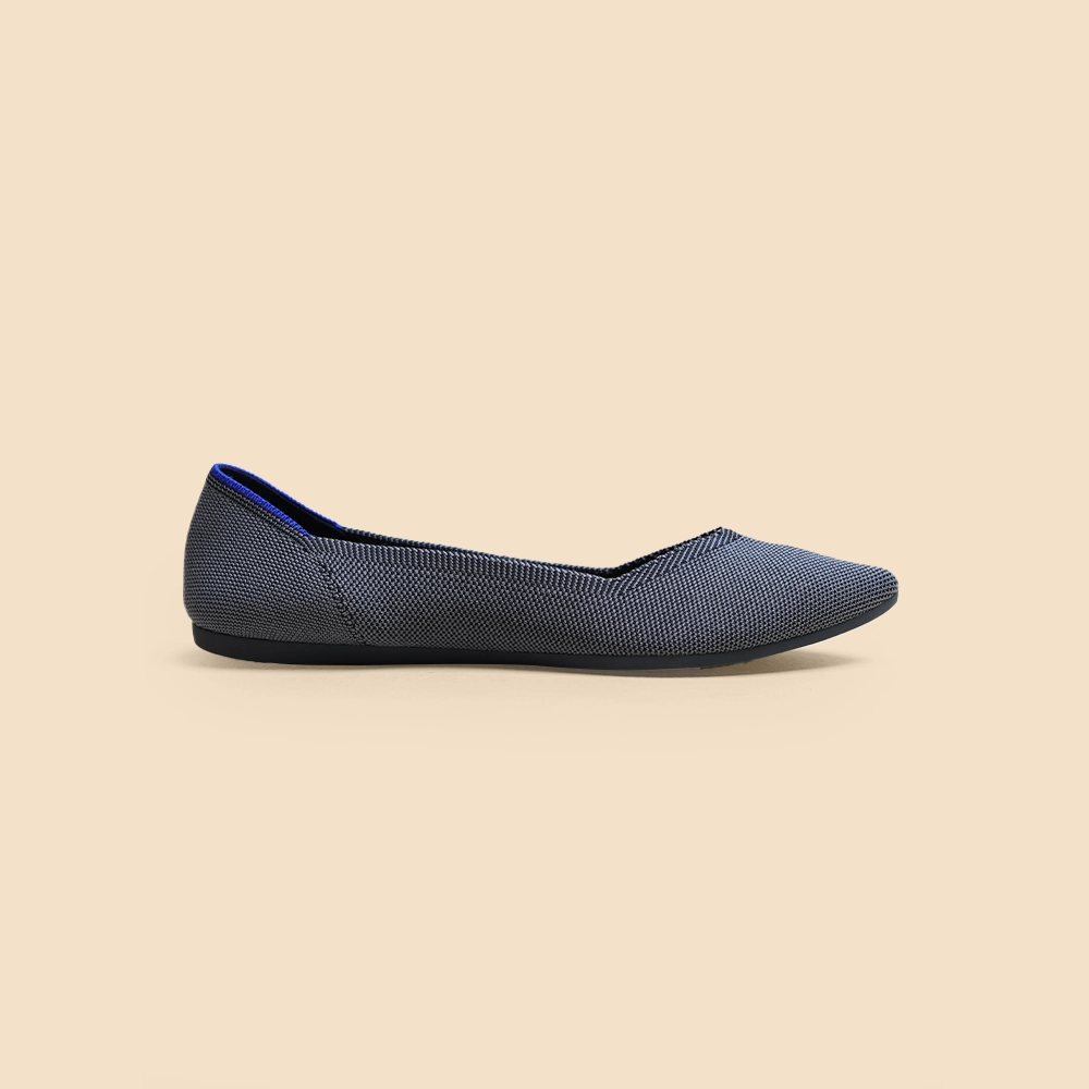 Rothy - Women - The Point -  Cloud Grey Birdseye Rothy New Launch shoe designs