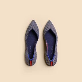 Rothy - Women - The Point - Coral Dot Rothy New Launch innovative shoe styles