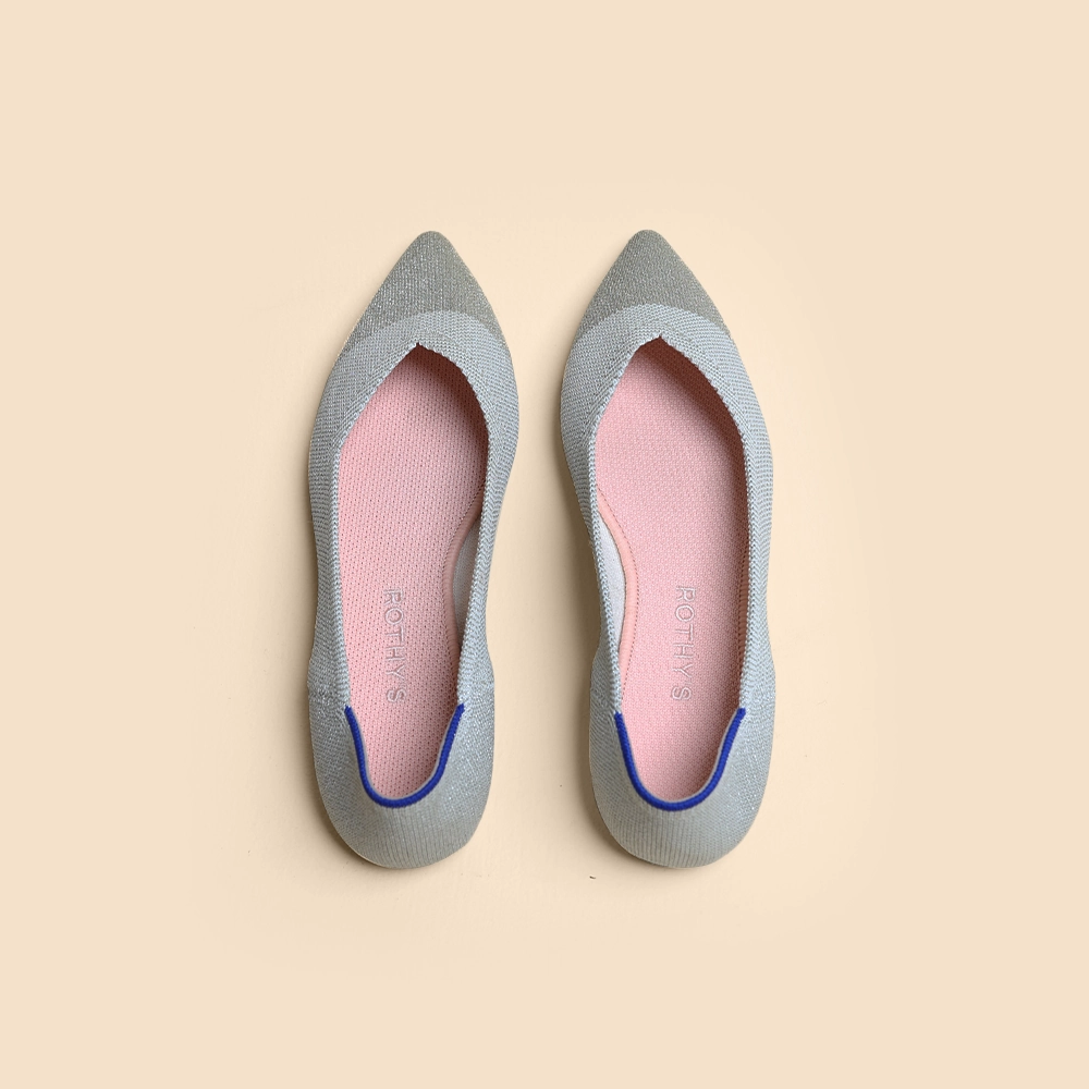 Rothy - Women - The Point - Dimond Metallic Rothy New Launch innovative shoe styles