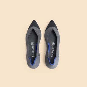 Rothy - Women - The Point - Gray Black Rothy New Launch innovative shoe styles