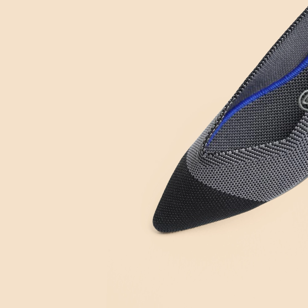 Rothy - Women - The Point - Gray Black Rothy New Launch shoe designs