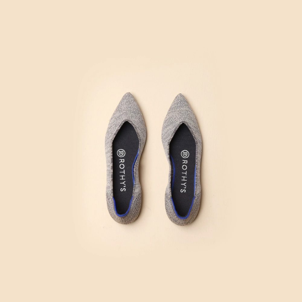 Rothy - Women - The Point - Gray Rothy New Launch innovative shoe styles