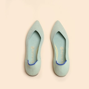 Rothy - Women - The Point - Green Rothy New Launch innovative shoe styles
