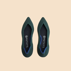 Rothy - Women - The Point - Green Rothy New Launch innovative shoe styles