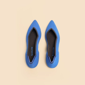 Rothy - Women - The Point - Lazuli Knit Fabric Rothy New Launch innovative shoe styles