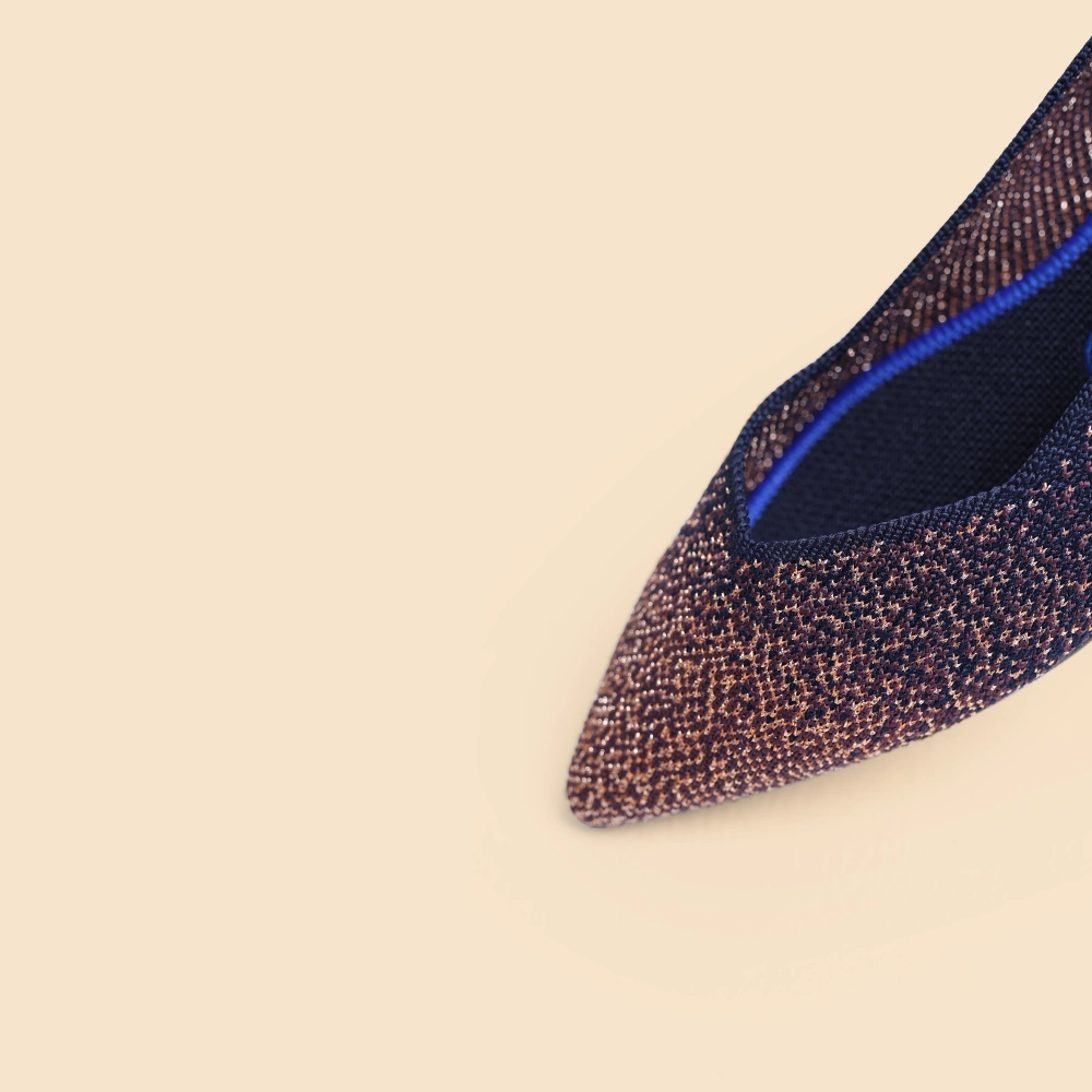 Rothy - Women - The Point - Midnight Metallic Sparkle Rothy New Launch shoe designs