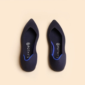 Rothy - Women - The Point - Navy Rothy New Launch innovative shoe styles