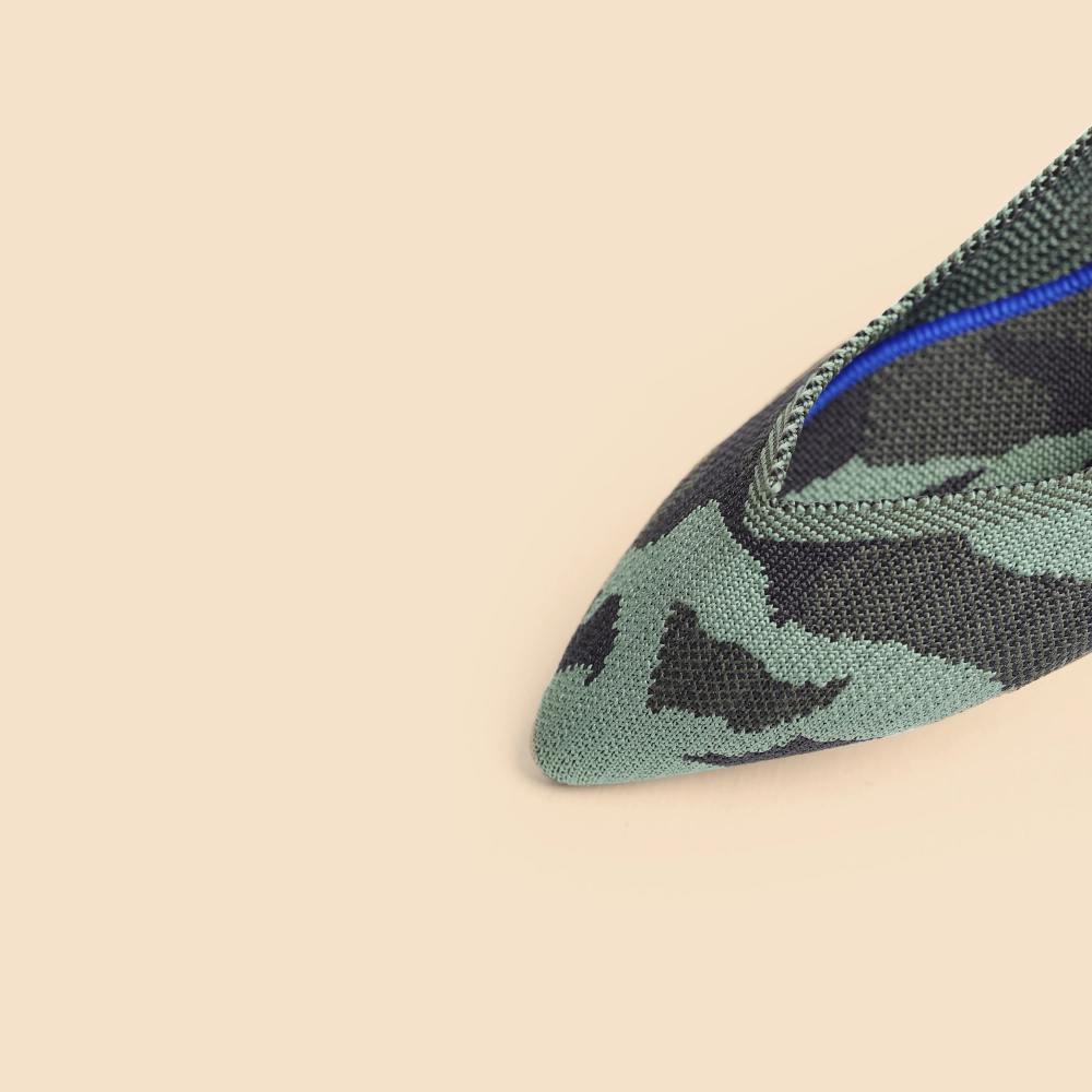Rothy - Women - The Point - Olive Camo Rothy New Launch shoe designs