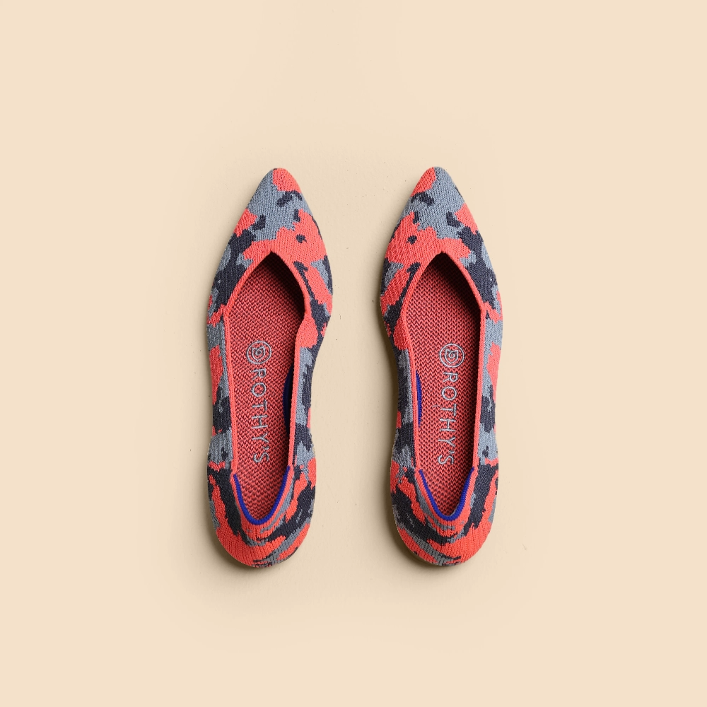 Rothy - Women - The Point - Orange Rothy New Launch innovative shoe styles