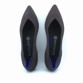 Rothy - Women - The Point - Pepper Pinstripe Point Rothy New Launch innovative shoe styles