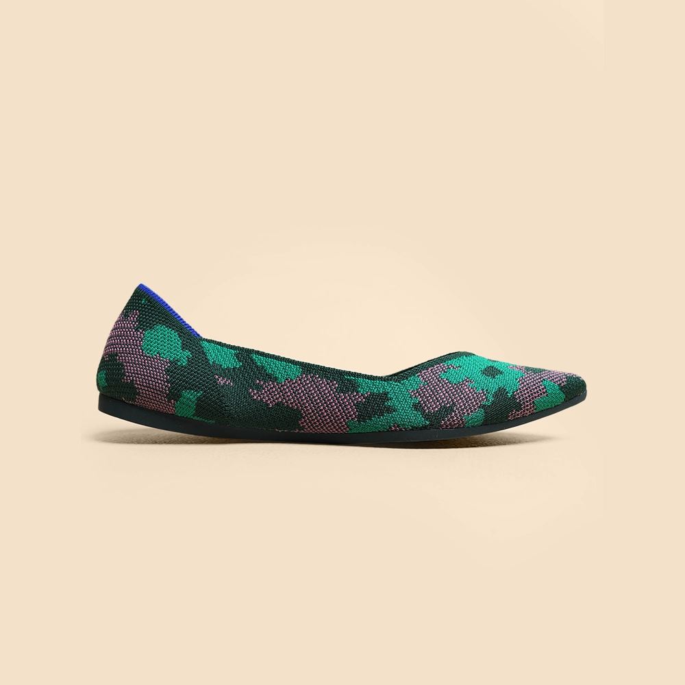 Rothy - Women - The Point - Pink And Green Camo Rothy New Launch shoe designs