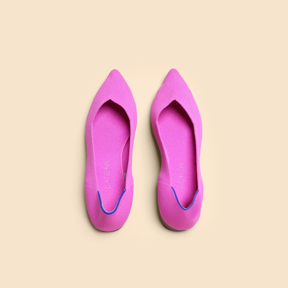 Rothy - Women - The Point - Pink Rothy New Launch innovative shoe styles