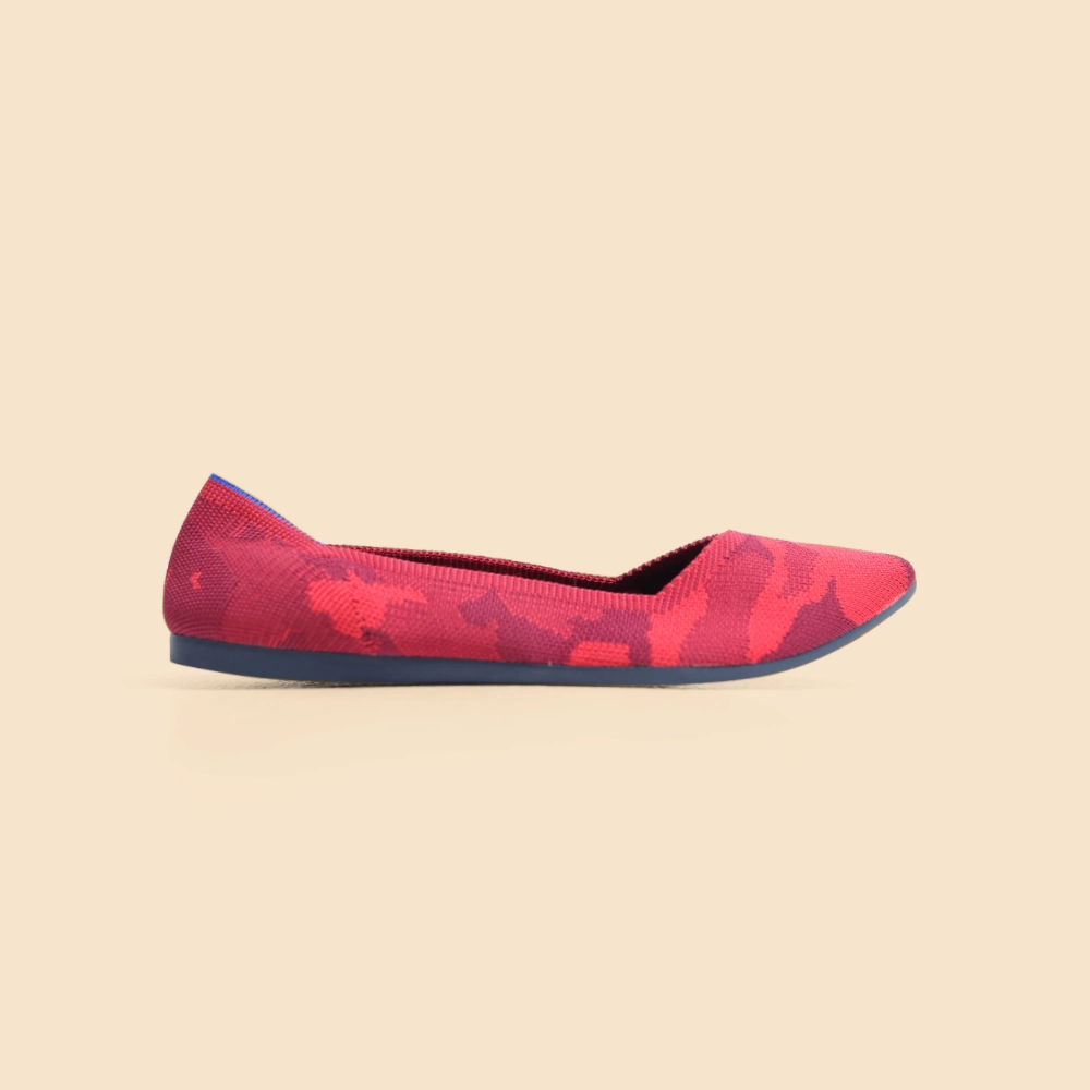 Rothy - Women - The Point - Red Camo Rothy New Launch shoe designs