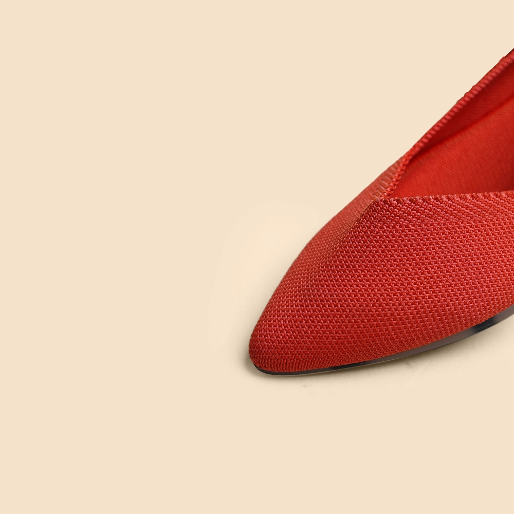 Rothy - Women - The Point - Red (Gray Sole) Rothy New Launch shoe designs