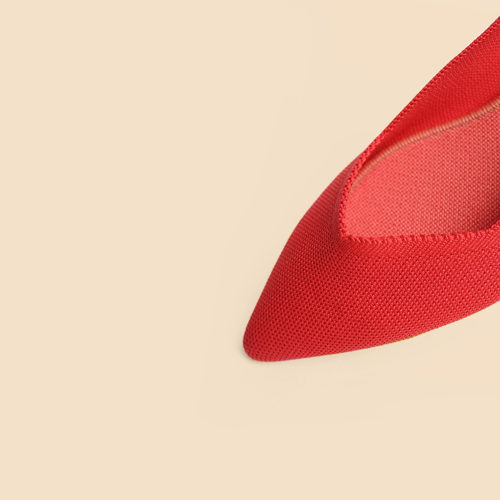 Rothy - Women - The Point - Red Orange Rothy New Launch shoe designs