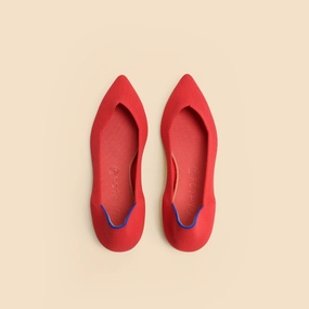 Rothy - Women - The Point - Red Orange Rothy New Launch innovative shoe styles
