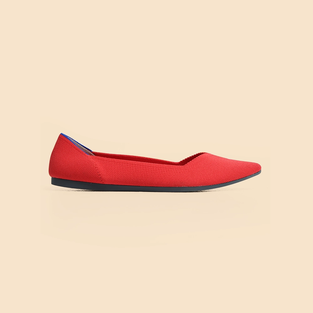 Rothy - Women - The Point - Red Orange Rothy New Launch shoe designs