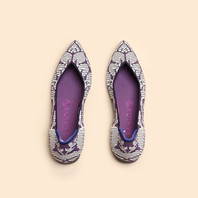 Rothy - Women - The Point - Violet Wisteria Rothy New Launch innovative shoe styles