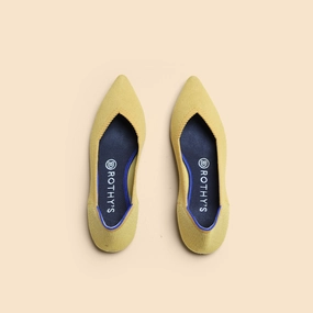 Rothy - Women - The Point - Yellow Rothy New Launch innovative shoe styles