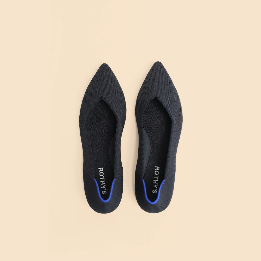 Rothy - Women - The Point II - Black Rothy New Launch innovative shoe styles