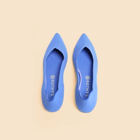 Rothy - Women - The Point -Sea Blue (Blue Sole) Rothy New Launch innovative shoe styles