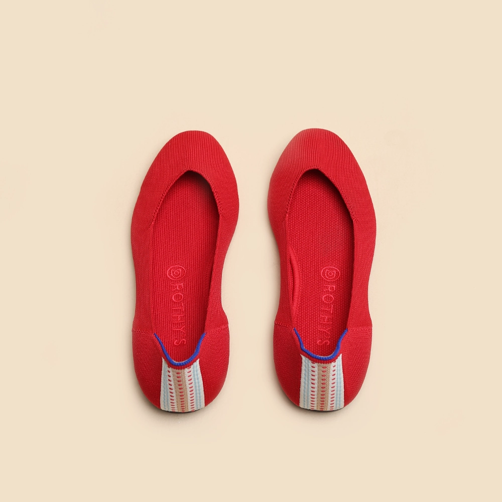 Rothy - Women - The Square - Red Rothy New Launch innovative shoe styles