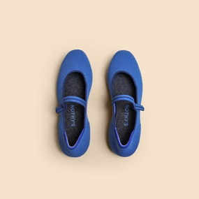 Rothy - Women - The Square Mary Jane - Blue Rothy New Launch innovative shoe styles