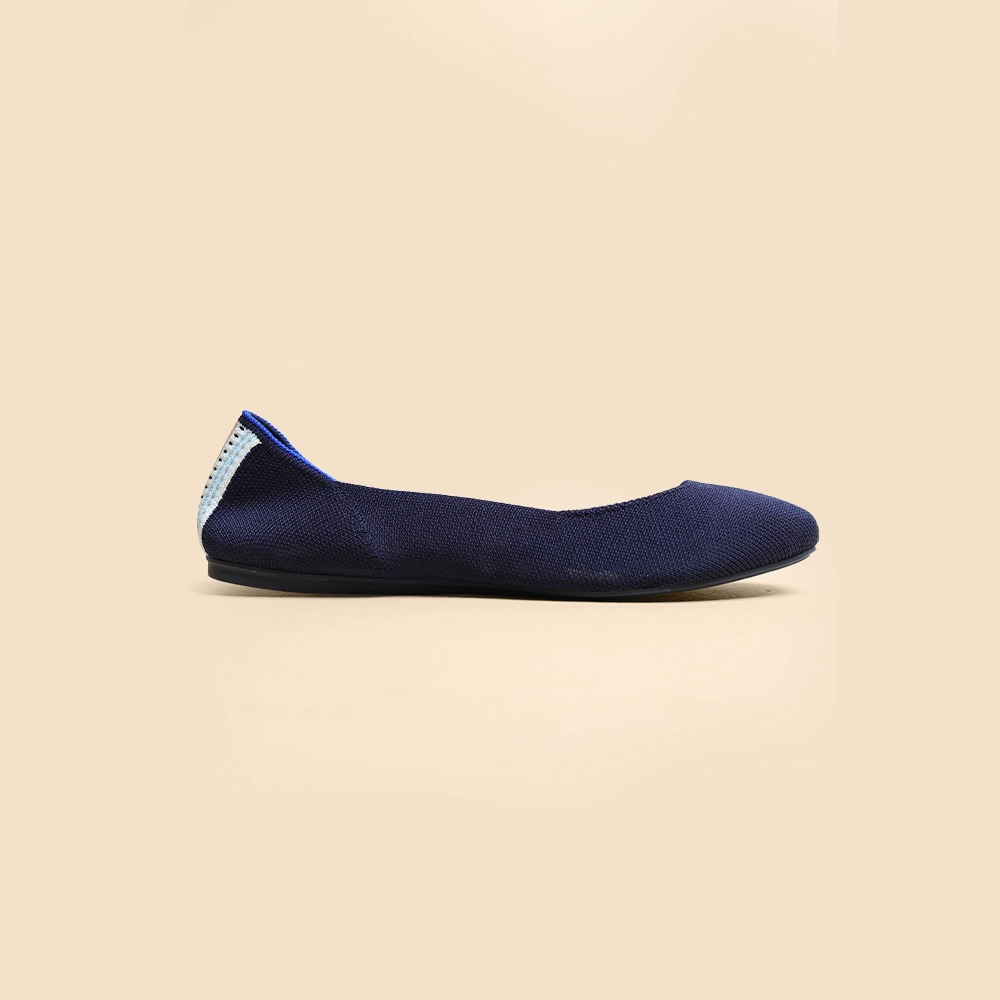 Rothy - Women - The Square Toe Flat - Navy Rothy New Launch shoe designs