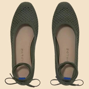 Rothy - Women - The Square Wrap Wrap - Green Rothy New Launch innovative shoe styles