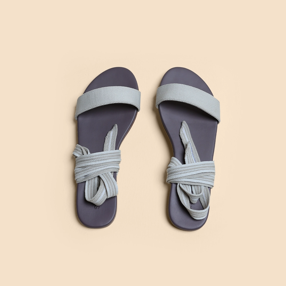 Rothy - Women - The Warp Sandal - Sand Castle Rothy New Launch innovative shoe styles