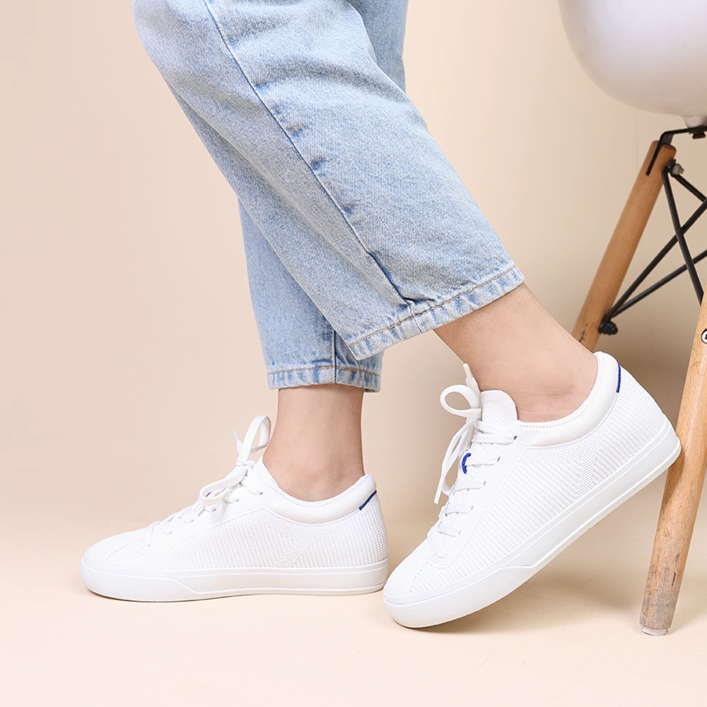 Rothy  - Women Lace Up Sneakers - White Rothy New Launch innovative shoe styles
