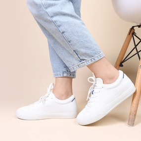 Rothy  - Women Lace Up Sneakers - White Rothy New Launch innovative shoe styles