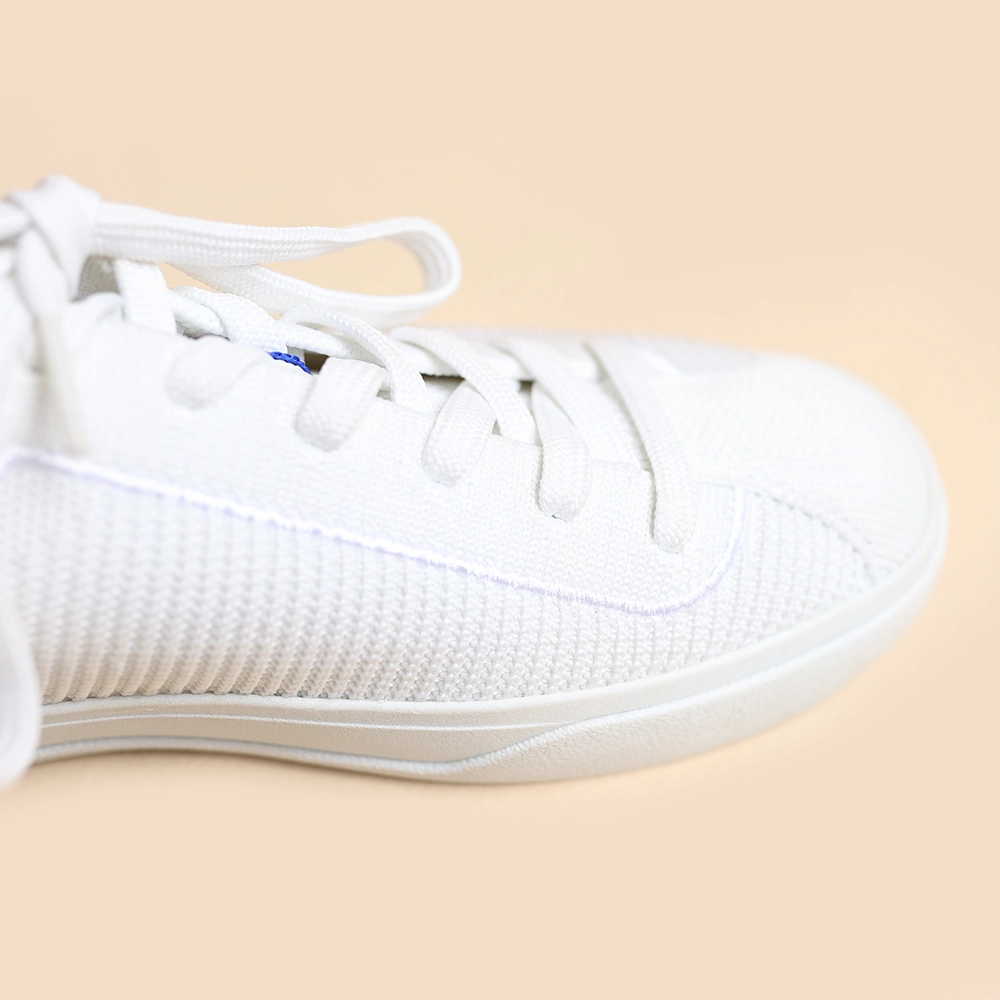 Rothy  - Women Lace Up Sneakers - White Rothy New Launch shoe designs