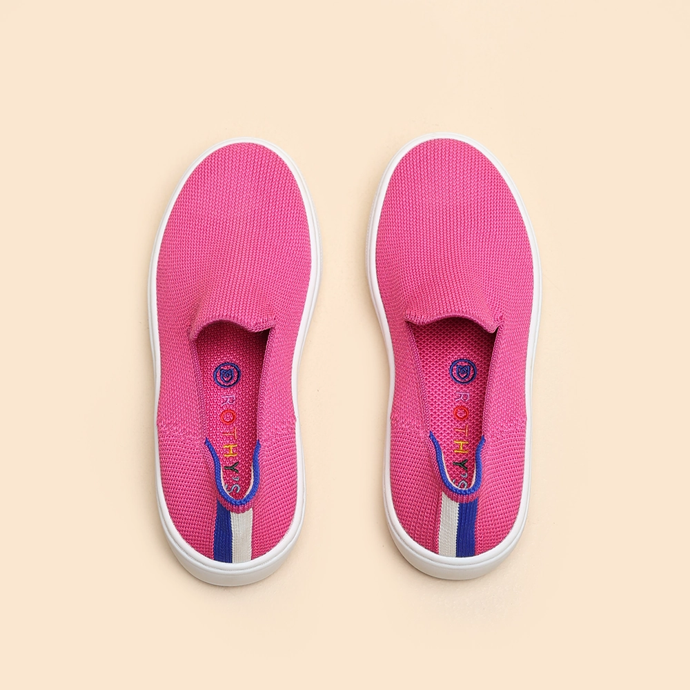 Rothy -The Kids Sneaker  - Bubblegum Rothy New Launch innovative shoe styles