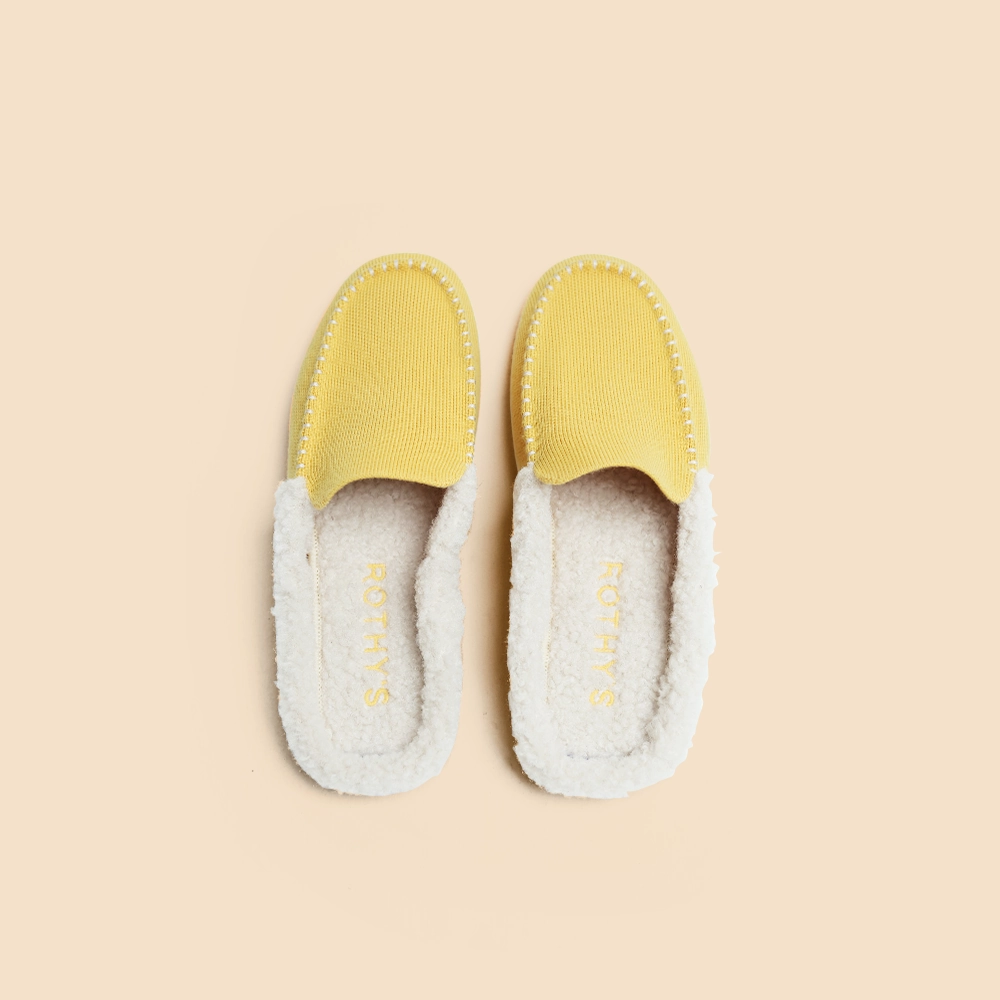 Rothy -Women - Scuff Slippers - Yellow Rothy New Launch innovative shoe styles