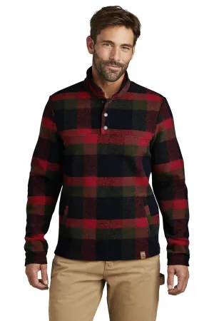 Russell Outdoors Mens Basin 1/4 Snap Jacket - Red Plaid  Excellent quality Clothing Russell-Outdoors