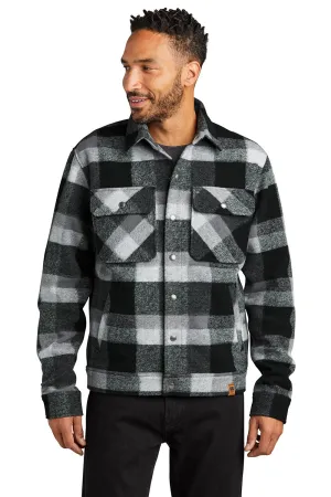 Russell Outdoors Mens Basin Snap Down Jacket - Deep Black Plaid  Excellent quality Clothing Russell-Outdoors