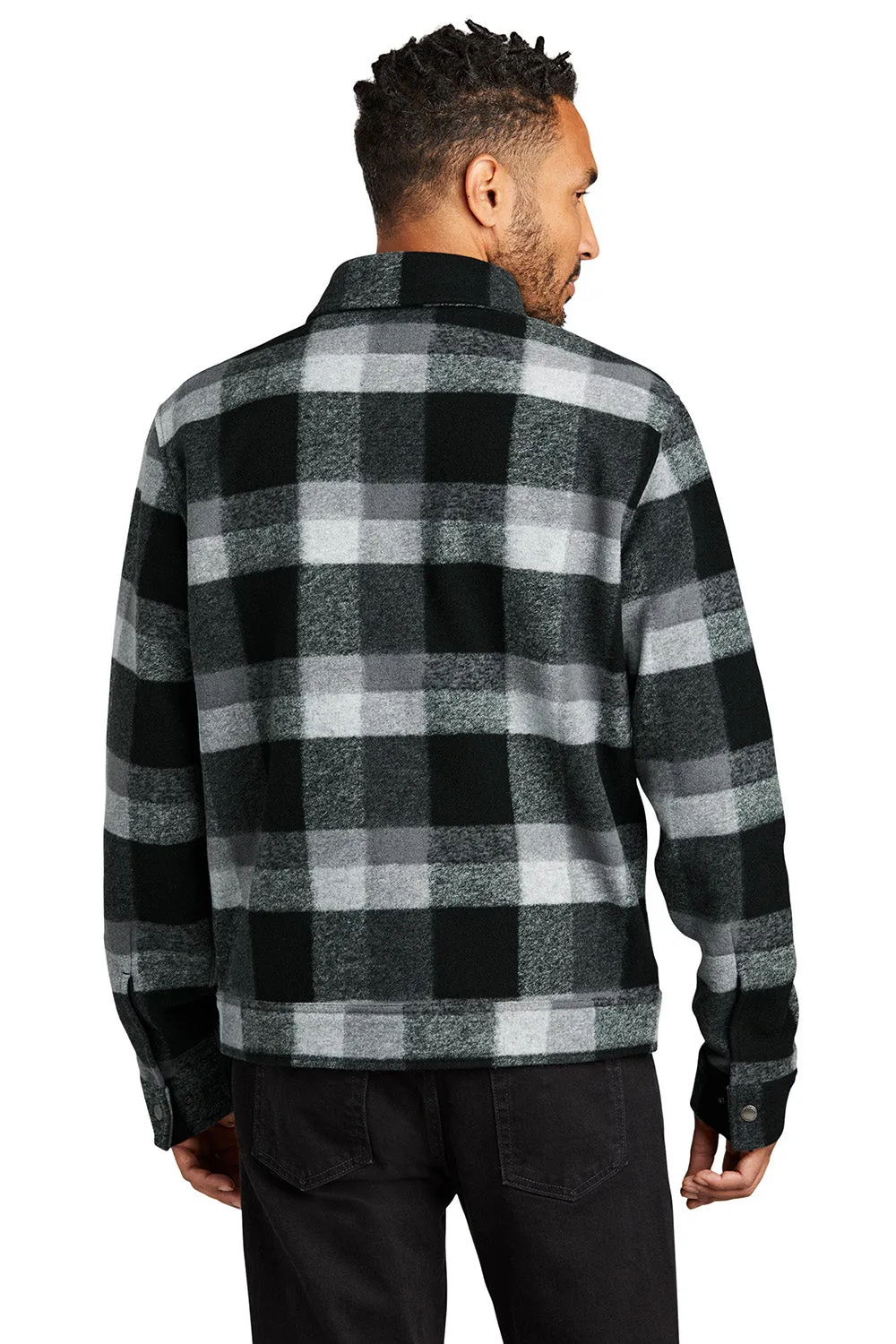 Russell Outdoors Mens Basin Snap Down Jacket - Deep Black Plaid  Excellent quality Clothing Russell-Outdoors