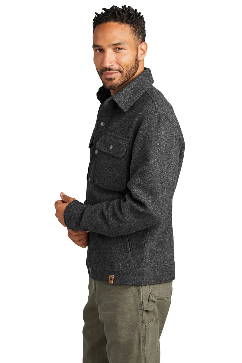 Russell Outdoors Mens Basin Snap Down Jacket - Heather Graphite Grey  Excellent quality Clothing Russell-Outdoors