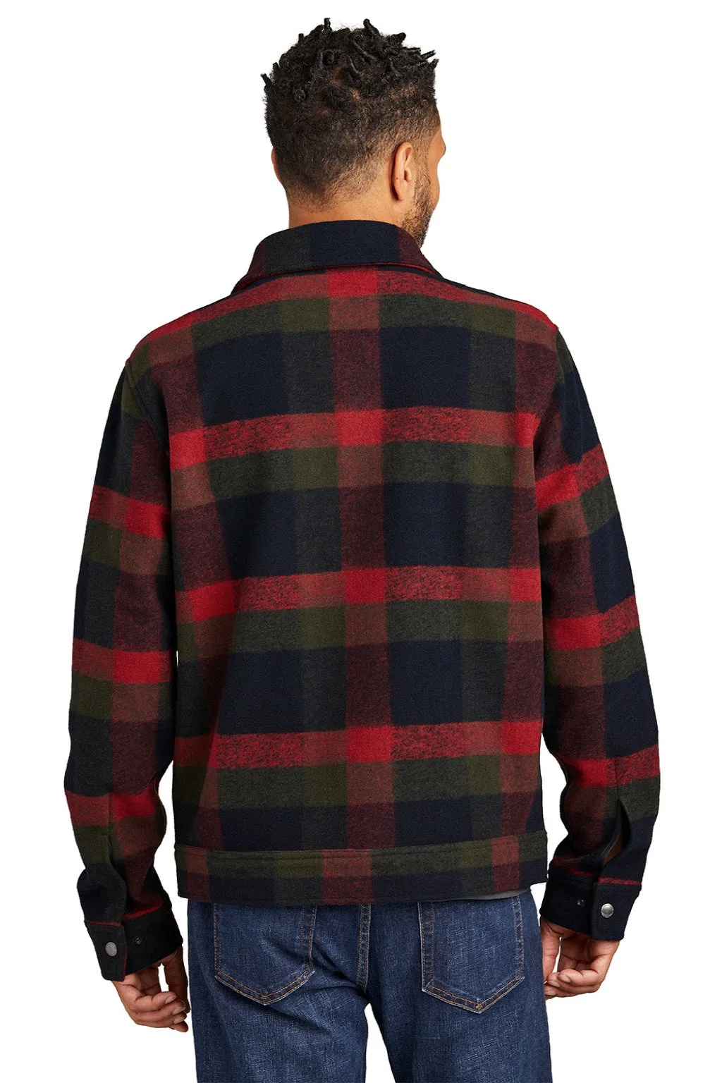 Russell Outdoors Mens Basin Snap Down Jacket - Red Plaid  Excellent quality Clothing Russell-Outdoors