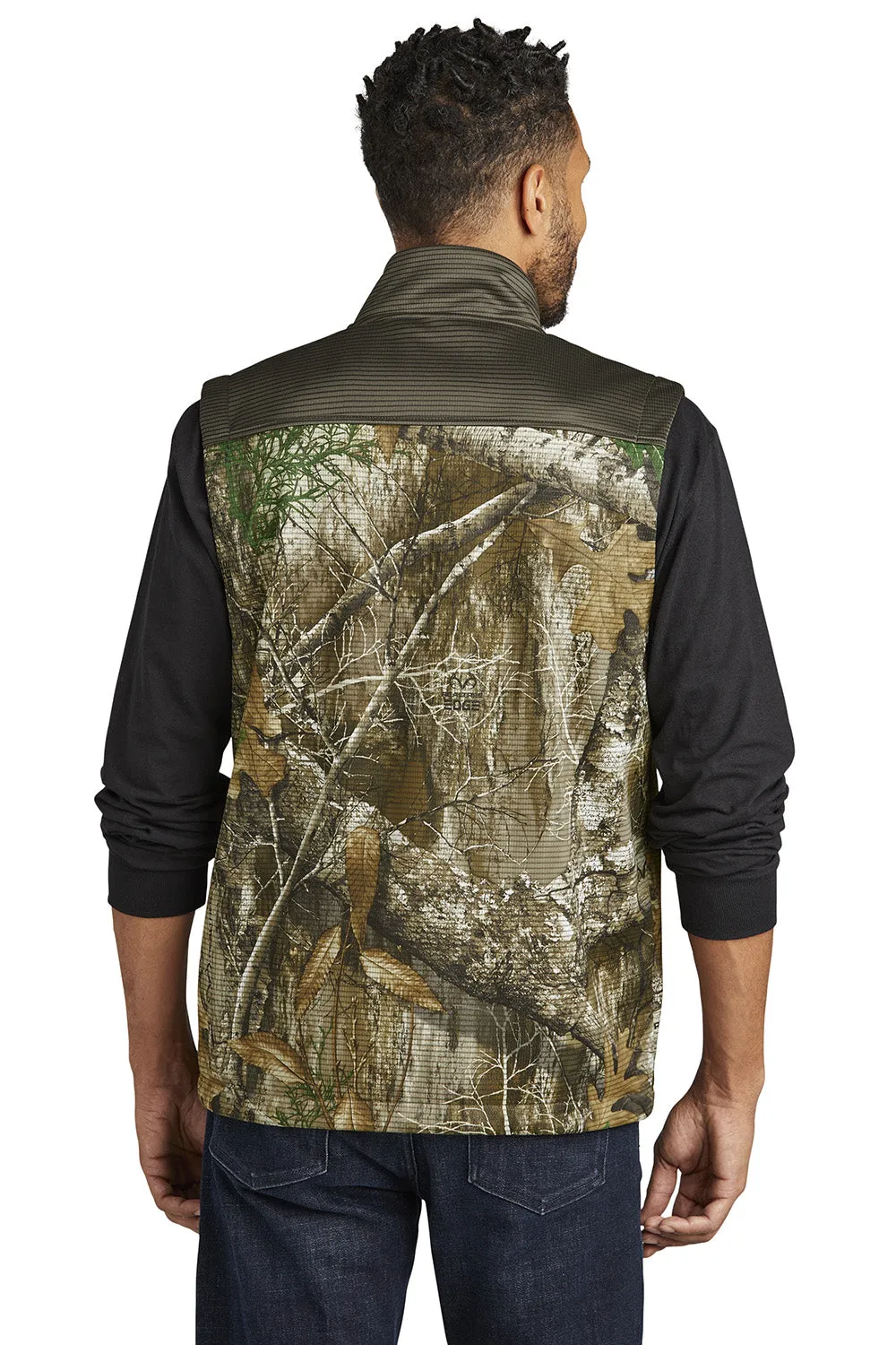 Russell Outdoors Mens Realtree Atlas Water Resistant Colorblock Full Zip Soft Shell Vest - Cargo Brown/Realtree Edge Camo  Excellent quality Clothing Russell-Outdoors